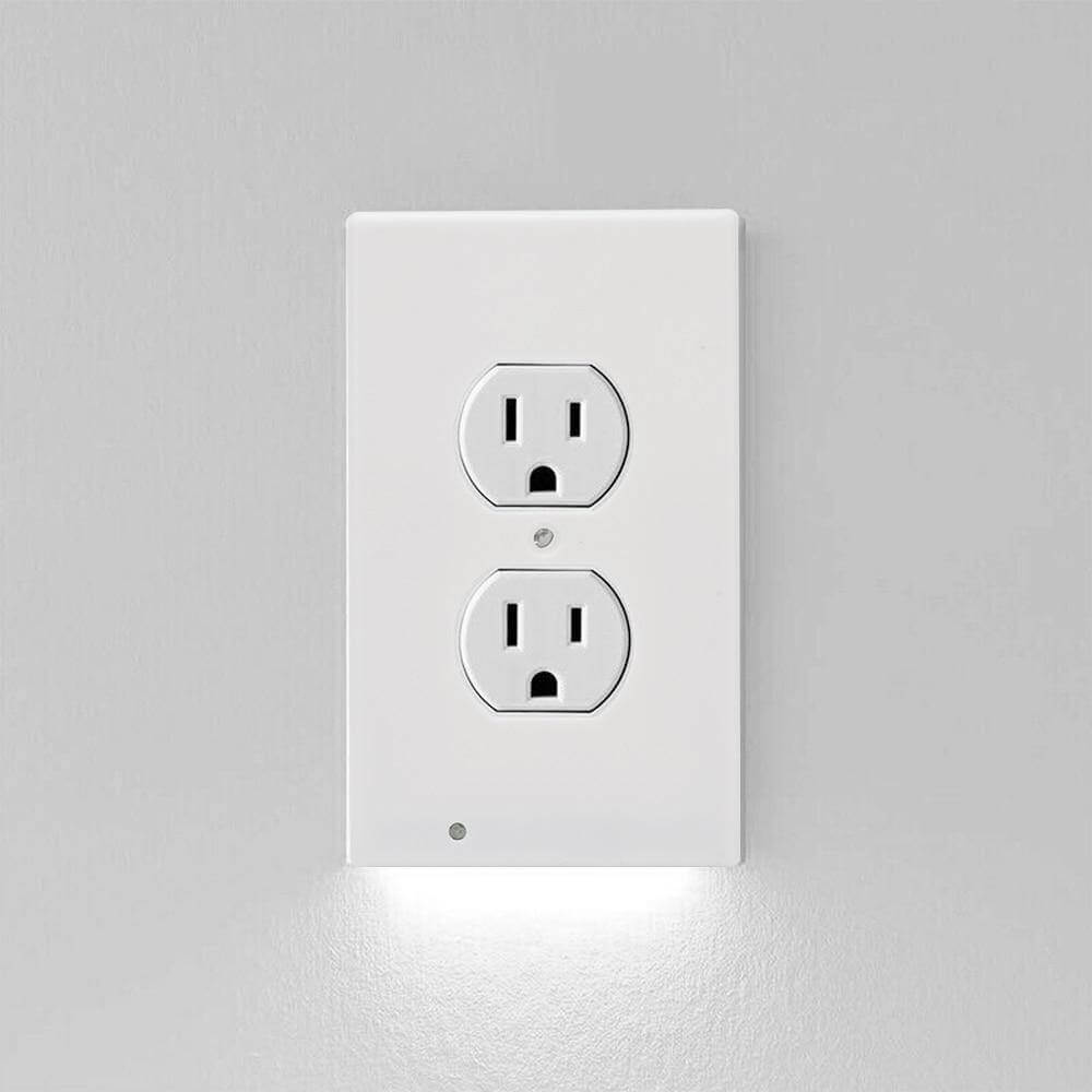 Outlet Cover Wall Plate With Led Night Lights - MaviGadget