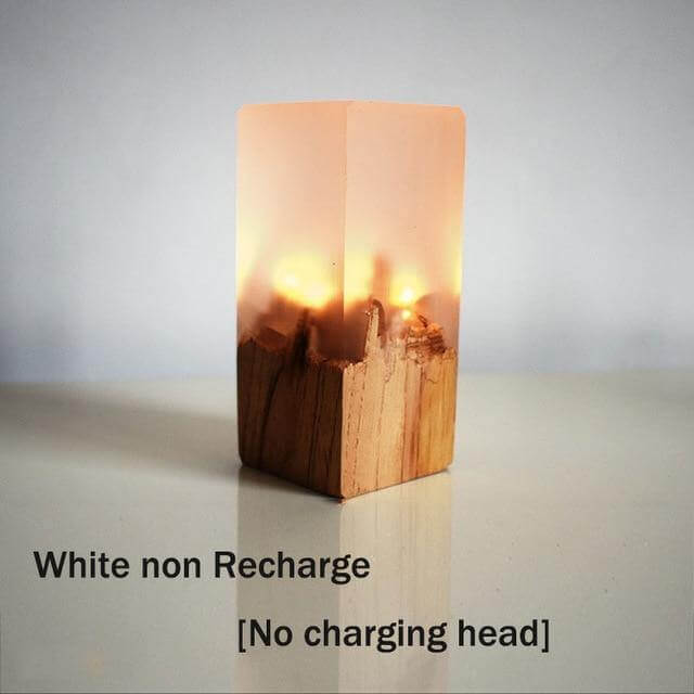 Chargeable Solid Wood LED Night - MaviGadget