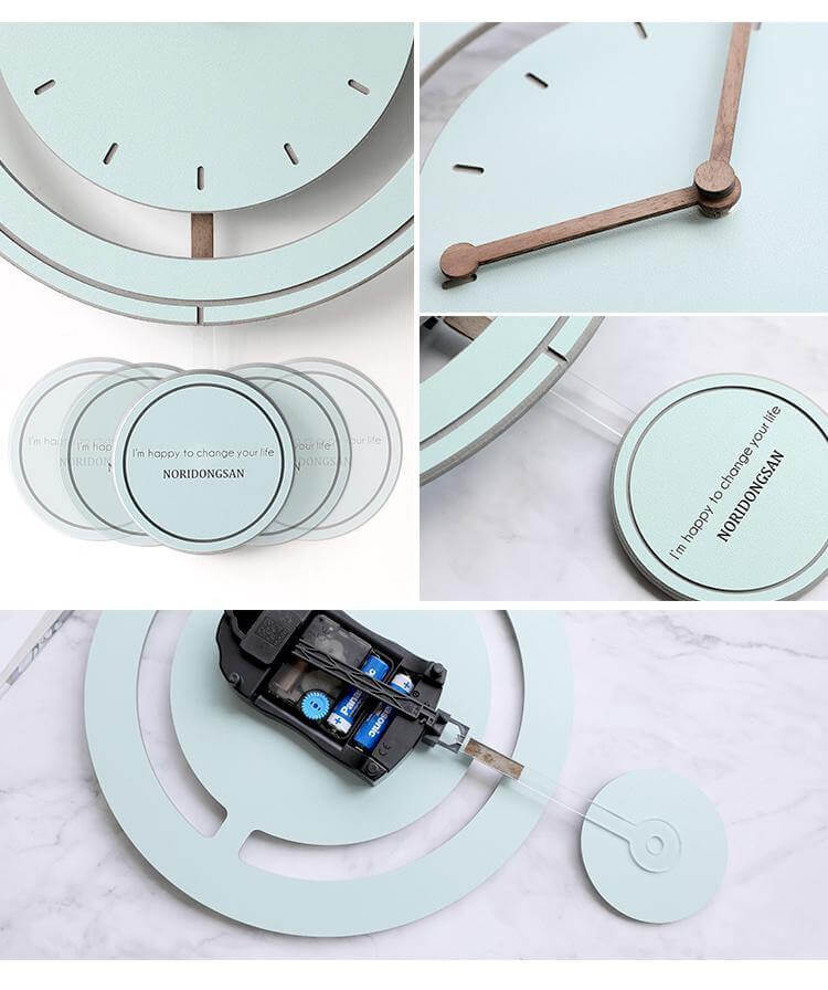Silent 3D Pendulum Wall Clock - MaviGadget