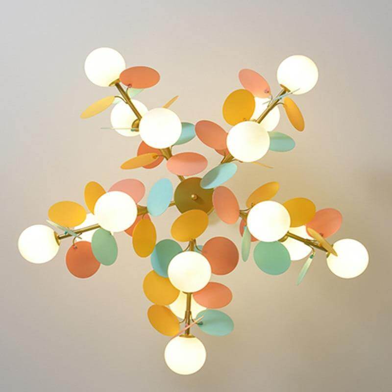 Nordic Multicolor Art Tree Led Pendant Lights - MaviGadget