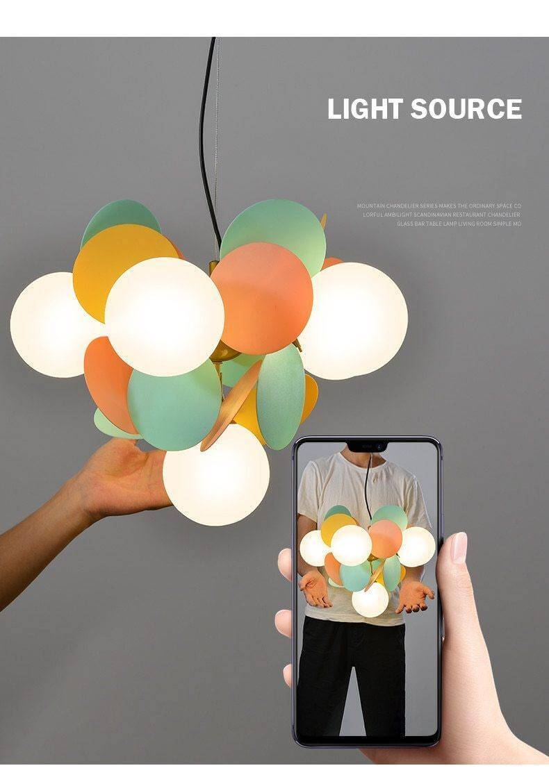 Nordic Multicolor Art Tree Led Pendant Lights - MaviGadget