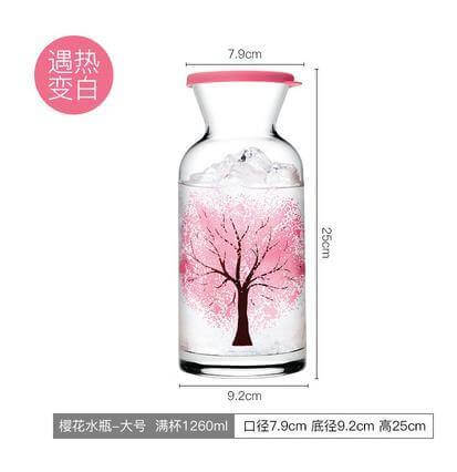 Clementine Glass Cooling Water Bottle - MaviGadget