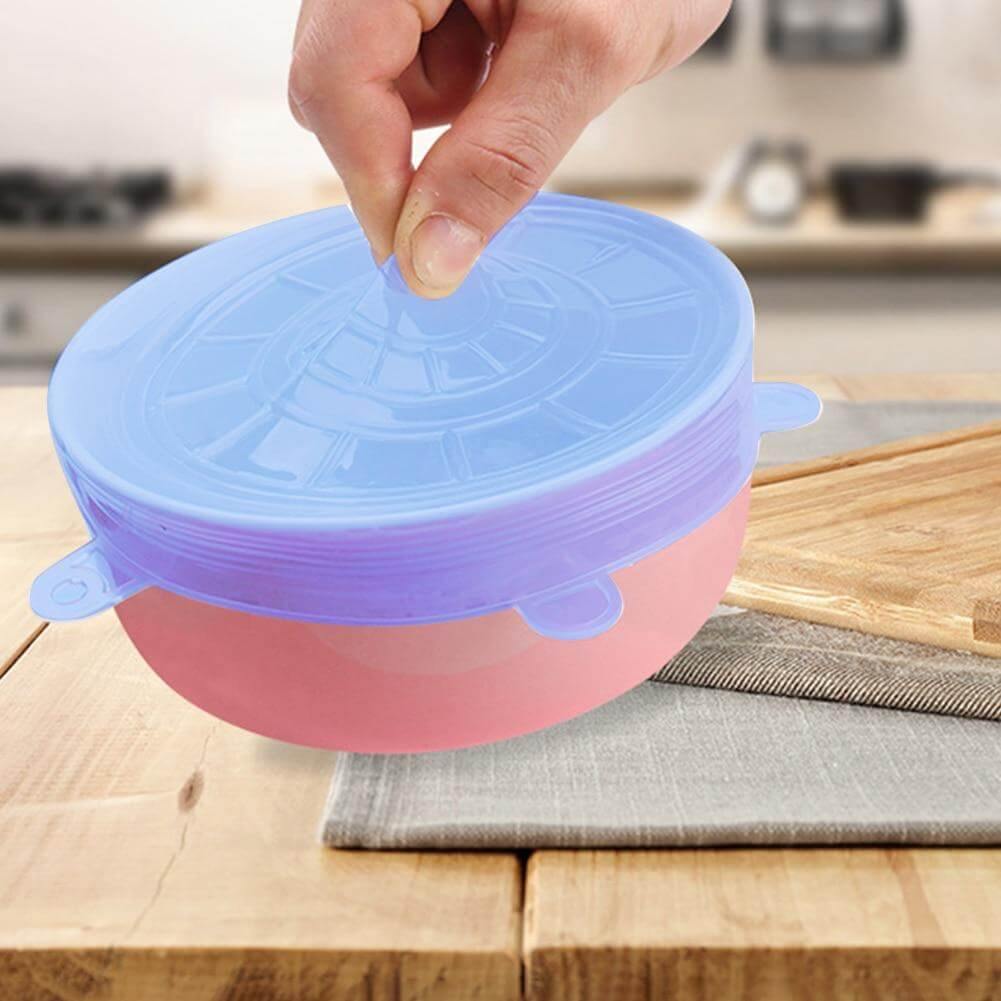 Reusable Durable Silicone Food Cover Lids - MaviGadget