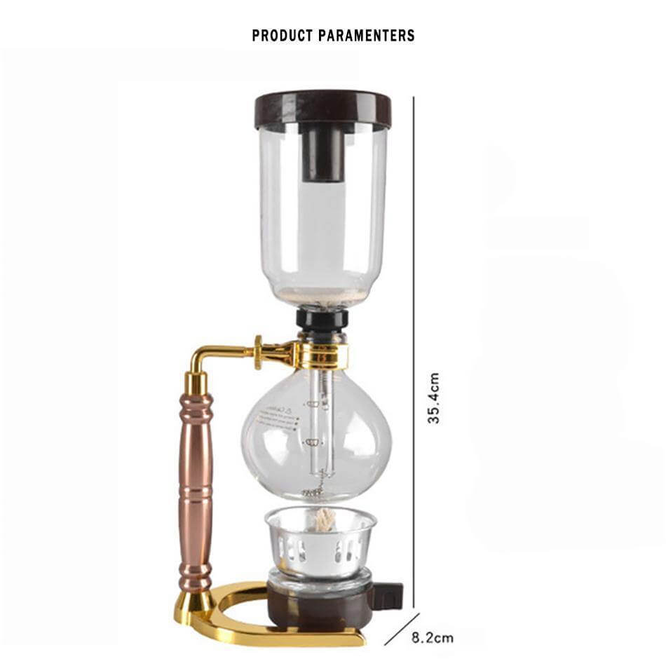 Elegant Glass Siphon Coffee Maker - MaviGadget
