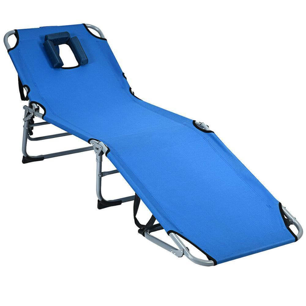 Adjustable Lounge Chair with Face Hole - MaviGadget