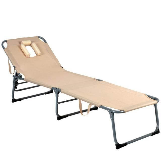 Adjustable Lounge Chair with Face Hole - MaviGadget