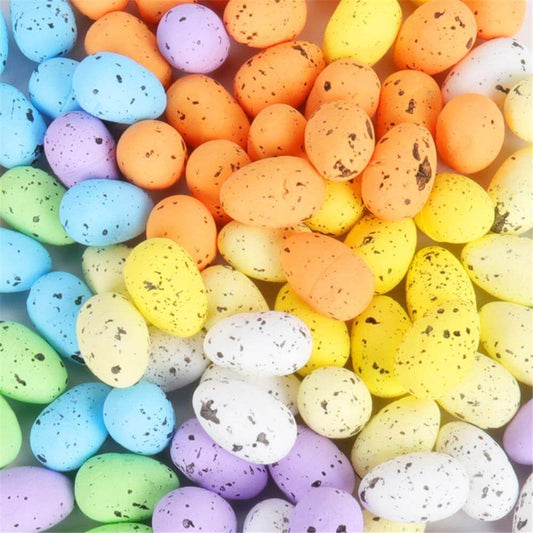20pcs 3cm Happy Easter Painted Fake Eggs Decoration - MaviGadget