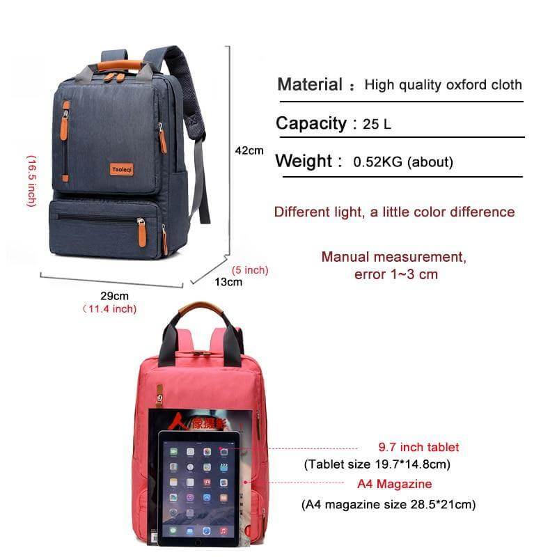 Casual Oxford High Capacity Business Anti-Theft Backpack - MaviGadget