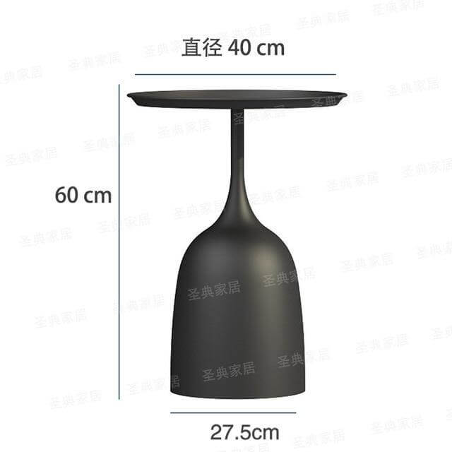 luxury Nordic Iron Metal Bracket Light Side Table - MaviGadget
