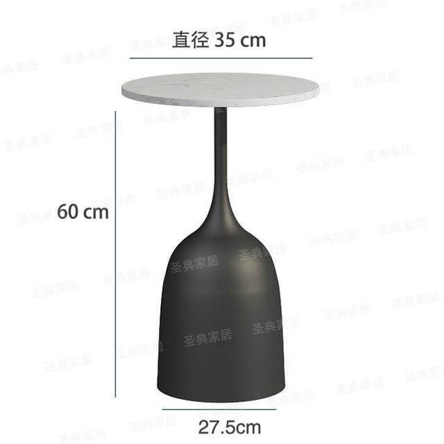 luxury Nordic Iron Metal Bracket Light Side Table - MaviGadget