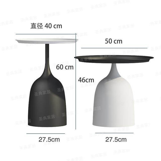 luxury Nordic Iron Metal Bracket Light Side Table - MaviGadget
