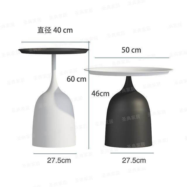 luxury Nordic Iron Metal Bracket Light Side Table - MaviGadget