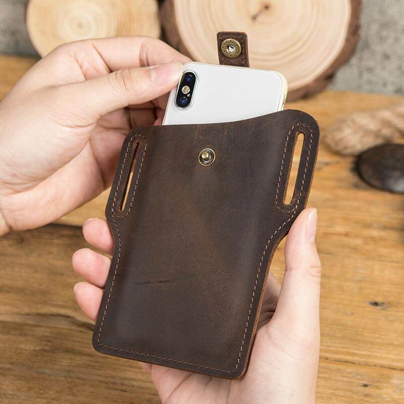Leather iPhone Belt Case - MaviGadget