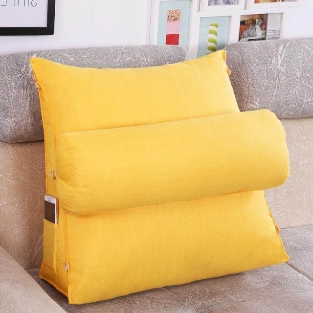 Comfort Soft Bed Triangular Backrest Pillow - MaviGadget