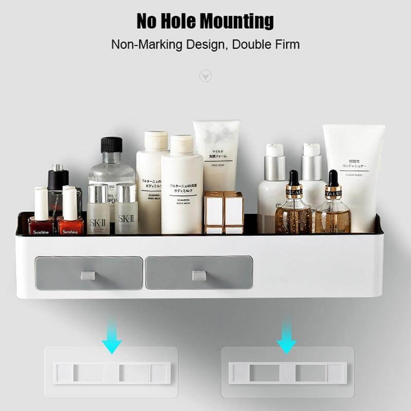 Wall Mount Bathroom Cosmetic Organizer - MaviGadget