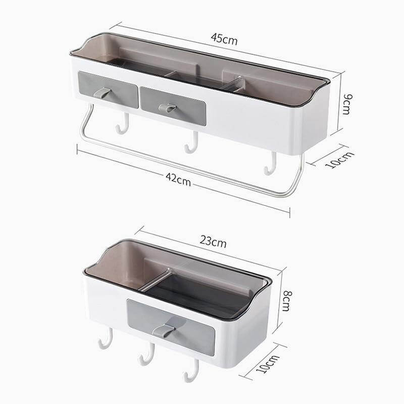 Wall Mount Bathroom Cosmetic Organizer - MaviGadget