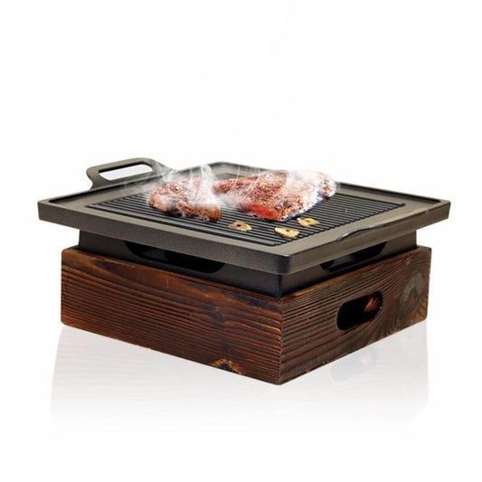 Korean Elegant Wooden Indoor Barbecue - MaviGadget