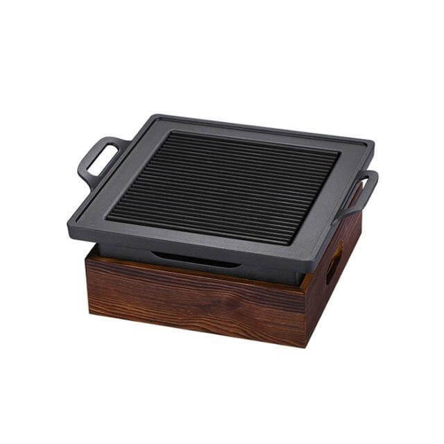 Korean Elegant Wooden Indoor Barbecue - MaviGadget