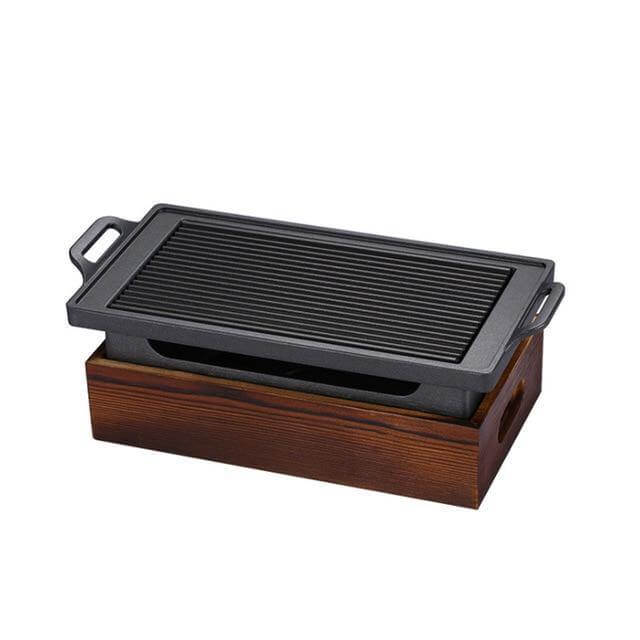 Korean Elegant Wooden Indoor Barbecue - MaviGadget