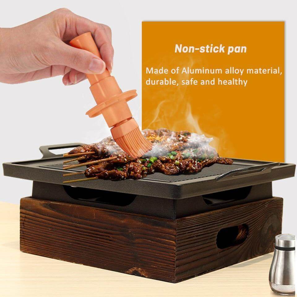 Korean Elegant Wooden Indoor Barbecue - MaviGadget
