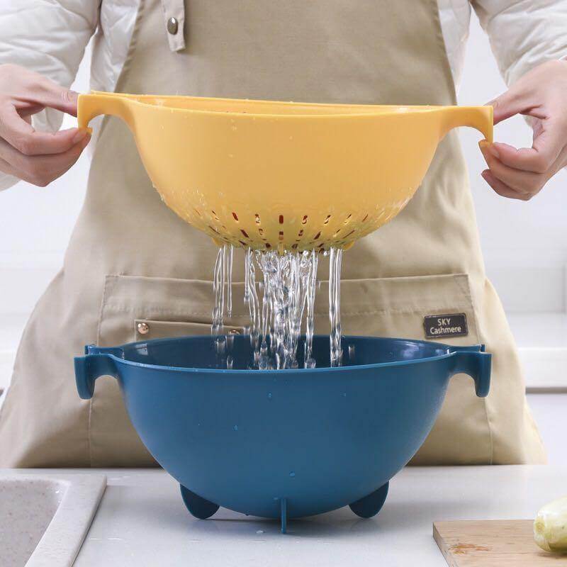 Pastel Double Drain Basket Bowl - MaviGadget