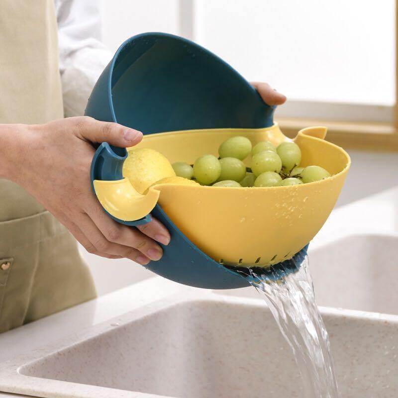 Pastel Double Drain Basket Bowl - MaviGadget