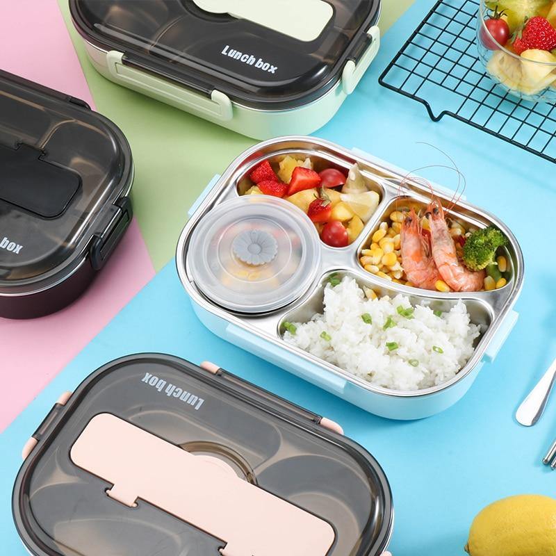 Stainless Steel Leak-Proof Lunch Box Container - MaviGadget
