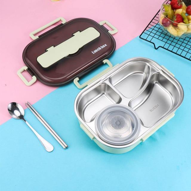 Stainless Steel Leak-Proof Lunch Box Container - MaviGadget