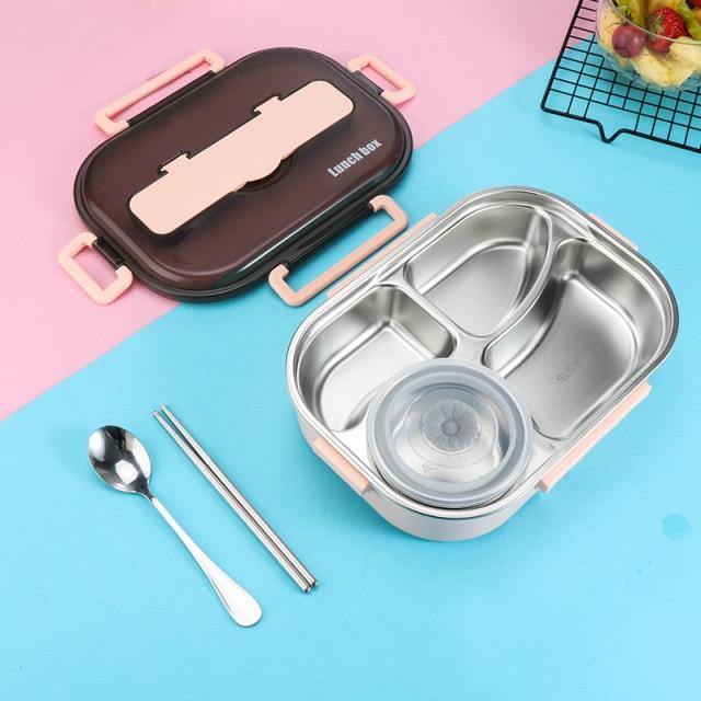 Stainless Steel Leak-Proof Lunch Box Container - MaviGadget