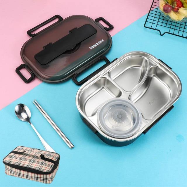 Stainless Steel Leak-Proof Lunch Box Container - MaviGadget