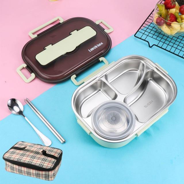 Stainless Steel Leak-Proof Lunch Box Container - MaviGadget