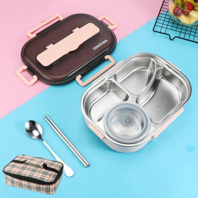 Stainless Steel Leak-Proof Lunch Box Container - MaviGadget