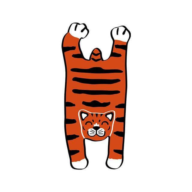 Colorful Cartoon Wild Animals Bedroom Rug - MaviGadget