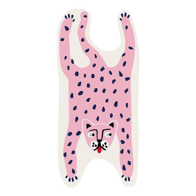 Colorful Cartoon Wild Animals Bedroom Rug - MaviGadget