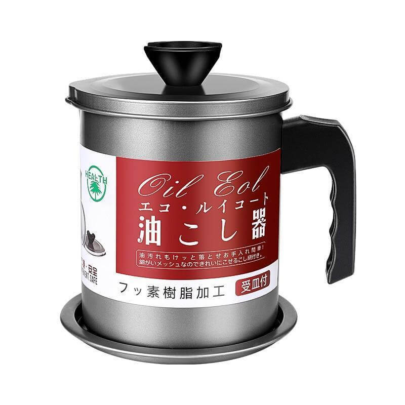Stainless Steel Large Capacity Oil Filter Pot - MaviGadget