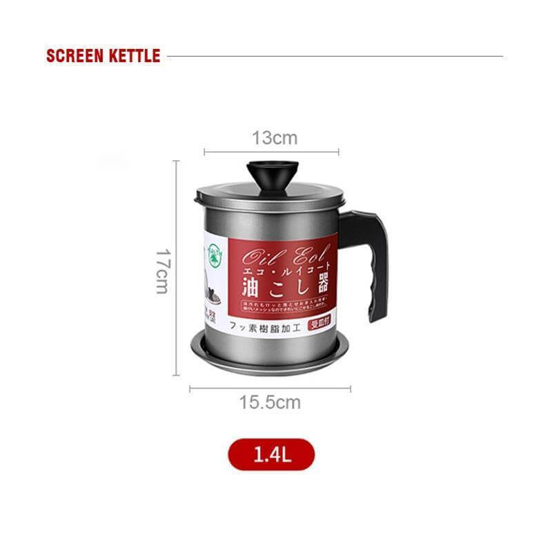 Stainless Steel Large Capacity Oil Filter Pot - MaviGadget