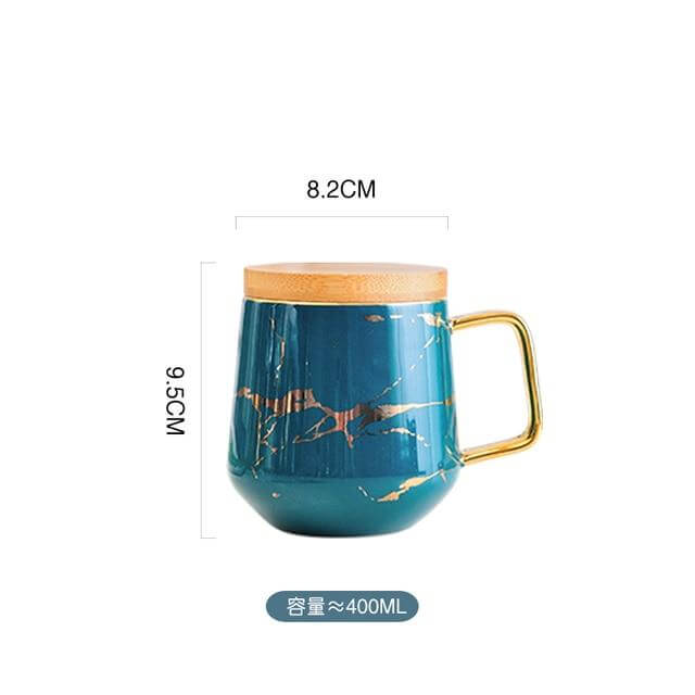 Elegant Nordic Marble Ceramic Coffee Mugs - MaviGadget