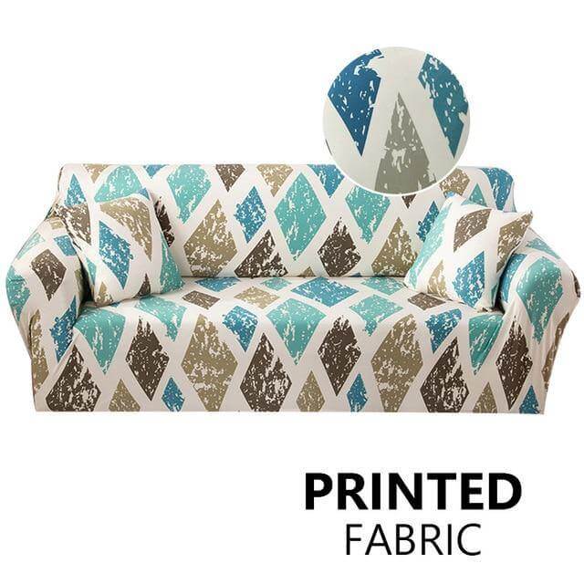 Modern Printed Elastic Sofa Cover - MaviGadget