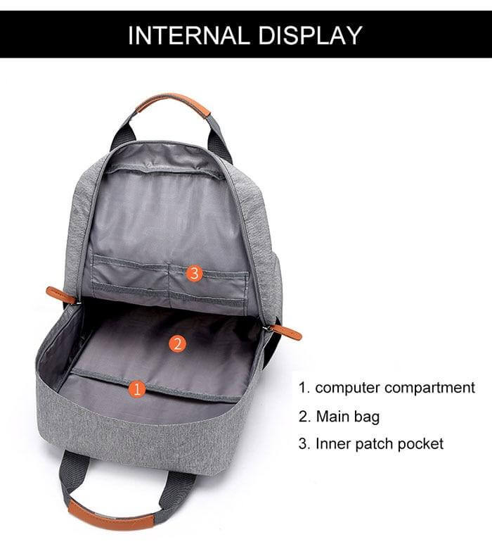 Casual Oxford High Capacity Business Anti-Theft Backpack - MaviGadget