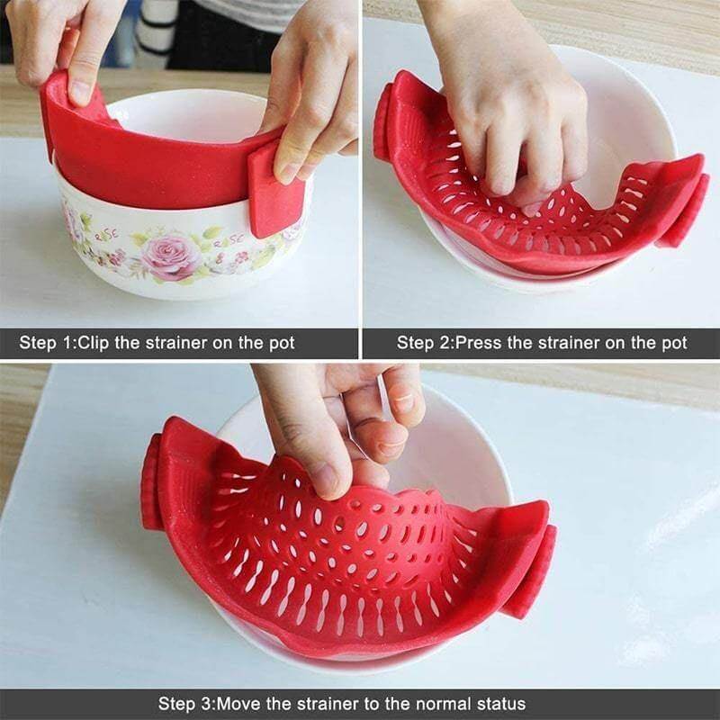 Silicone Pot Side Drainer - MaviGadget