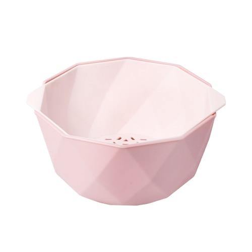 Elegant Double Layer Drain Basket With Strainer Bowl - MaviGadget