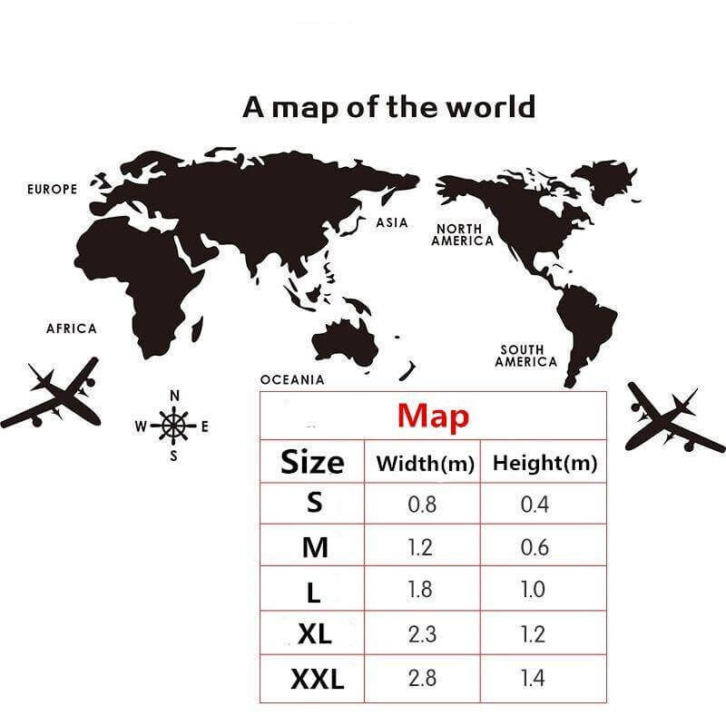 A Map Of the World Wall Art Decoration - MaviGadget