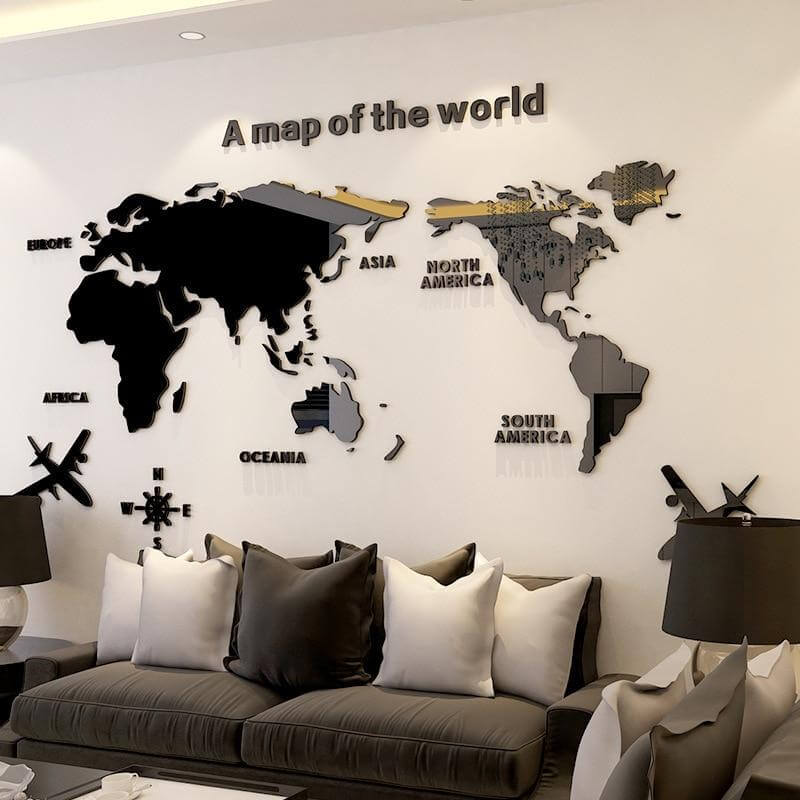 A Map Of the World Wall Art Decoration - MaviGadget