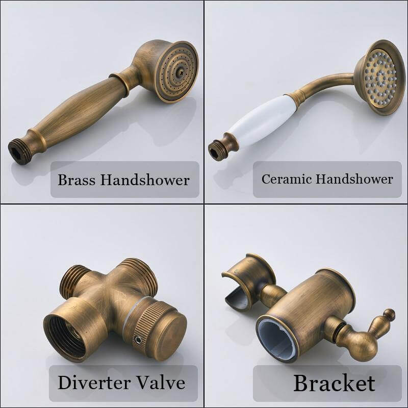 Elegant Luxury Antique Rainfall Bathroom Shower Set - MaviGadget