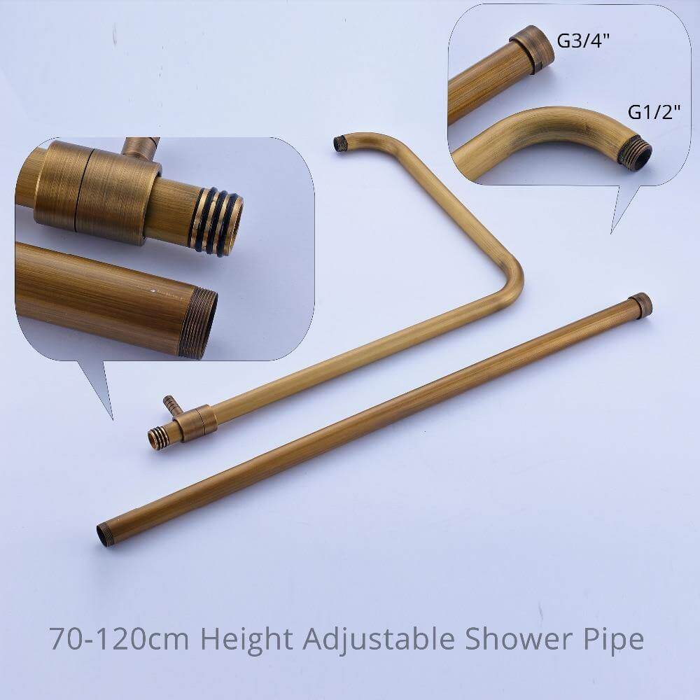 Elegant Luxury Antique Rainfall Bathroom Shower Set - MaviGadget
