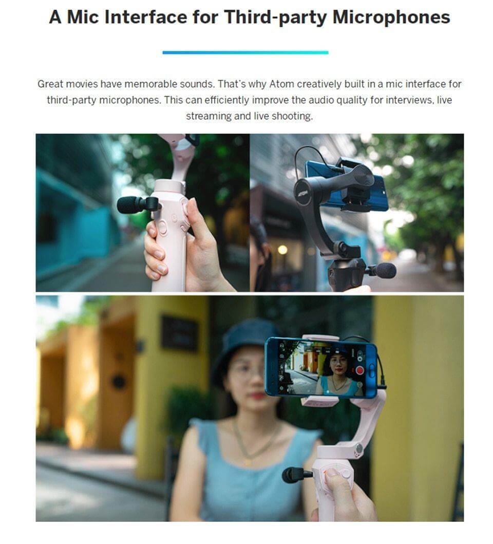 Atom Foldable Wireless Charging Smart Phone Stabilizer - MaviGadget