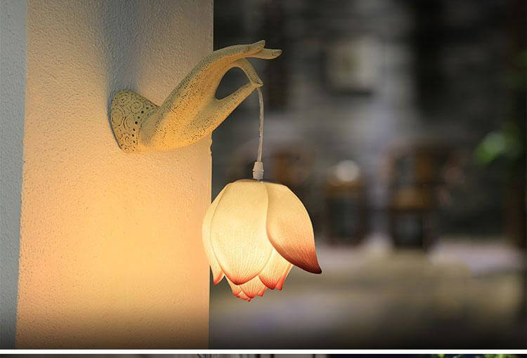 Modern Creative Chinese Lotus Wall Lamp - MaviGadget