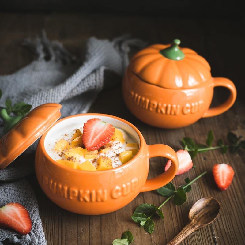 Creative Ceramic Pumpkin Mug Cup - MaviGadget