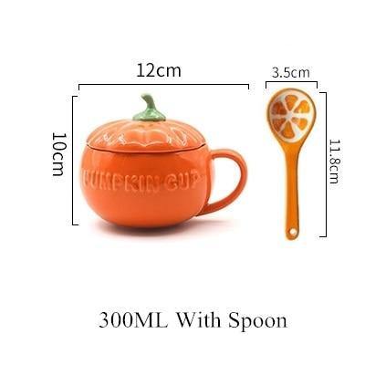 Creative Ceramic Pumpkin Mug Cup - MaviGadget