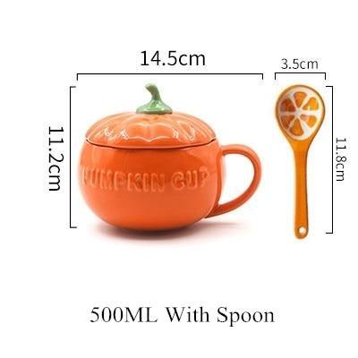 Creative Ceramic Pumpkin Mug Cup - MaviGadget